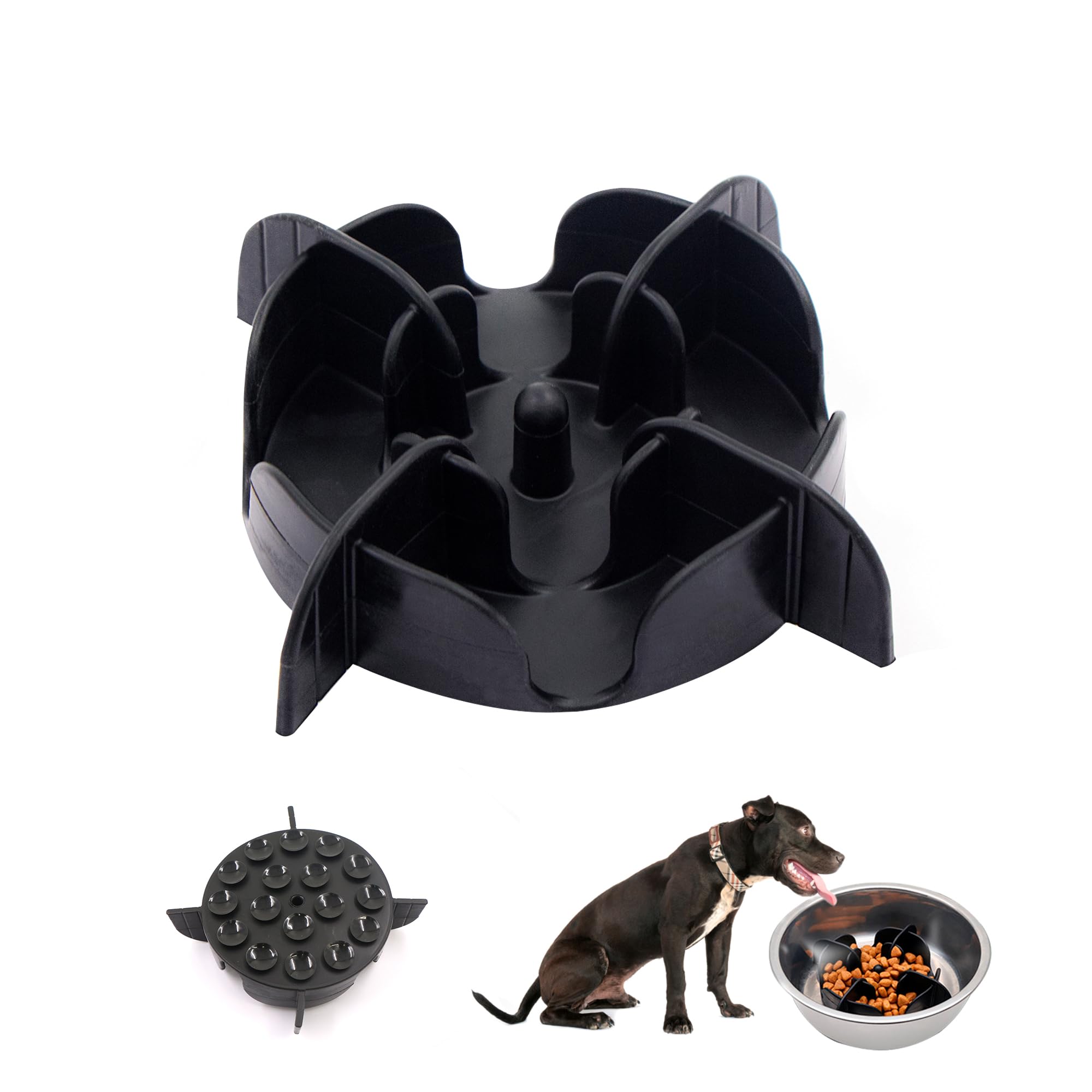 Comedero Perros Lento Despacio Antivoracidad - para Insertar Comida Lenta para Perros y Gatos, Alivio de la indigestión y la sobrealimentación