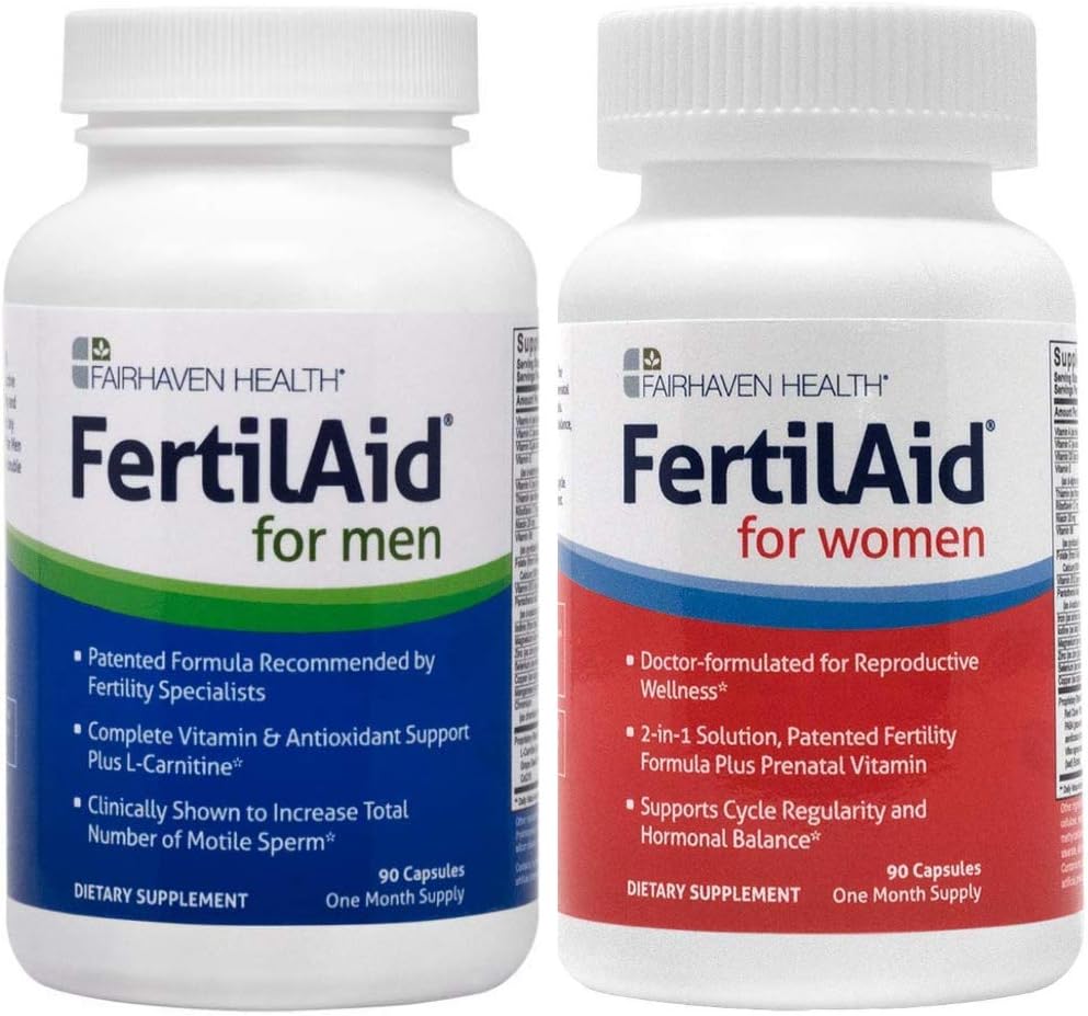 for Men and FertilAid for Women Combo (2 Month Supply)