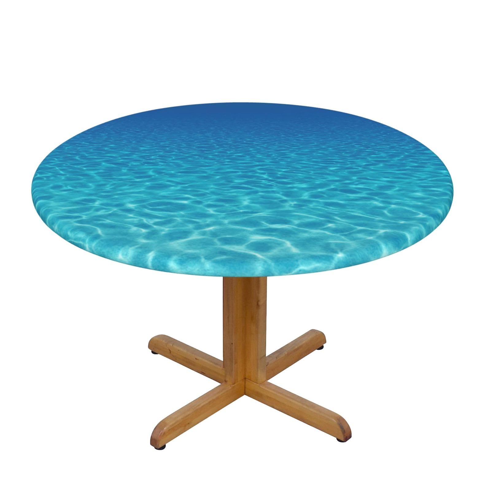 PPHGUT Tranquil Underwater Scenery Print Round Tablecloth Family Table Cover Kitchen Wedding Party Everyday Outdoor