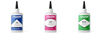 Bundle No 1-2 oz Thick, Medium and Thin Viscosity Adhesive for Plastic, Wood and DIY Crafts