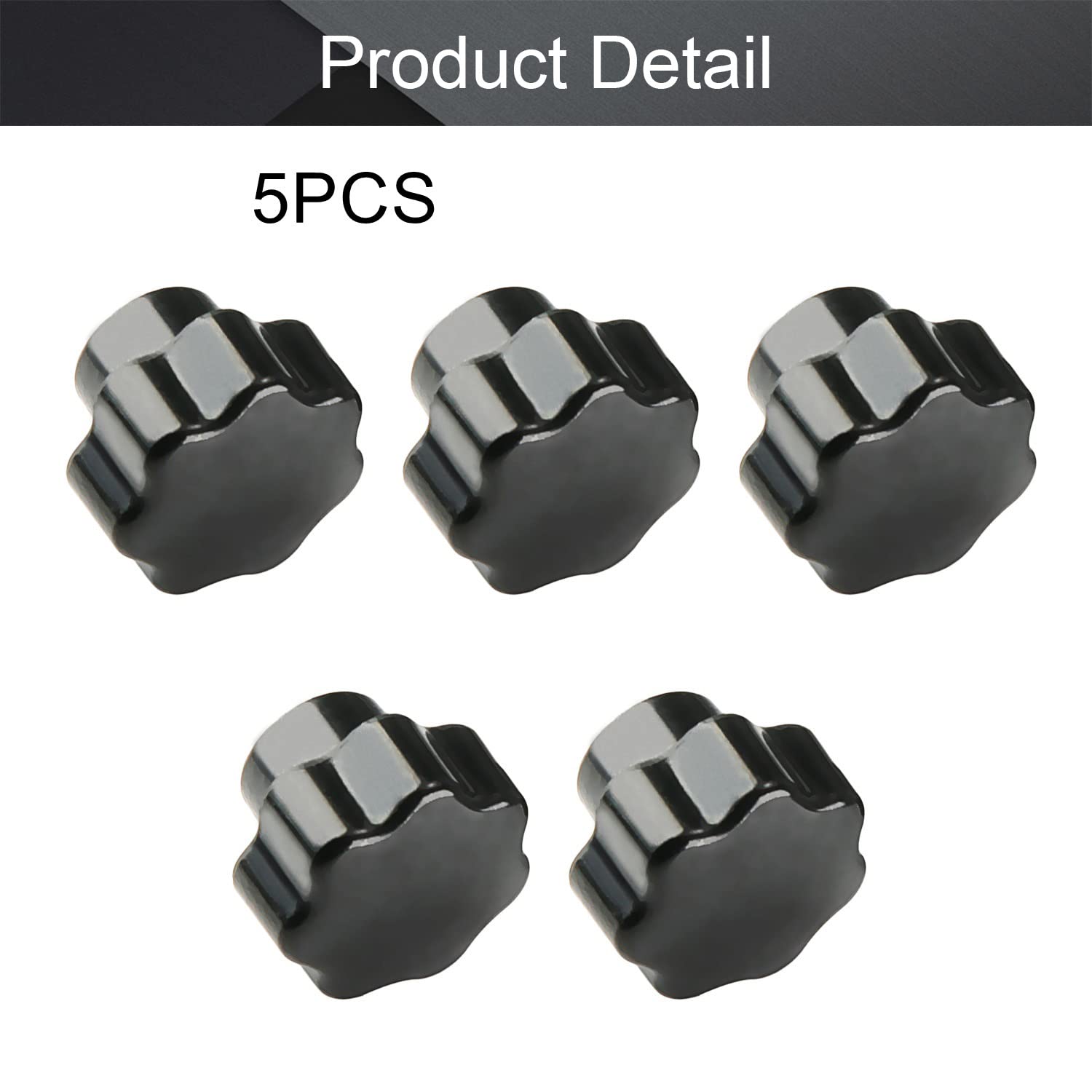 Dadi Di Bloccaggio A Stella - 14 Pezzi, Metrica M6 E M8, Per Meccanica, Elettronica, Arredamento - Foto 8