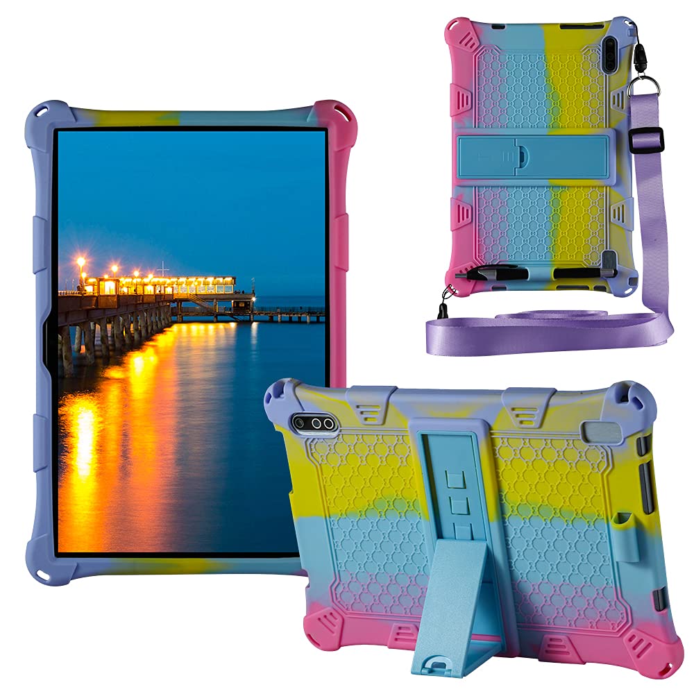 YSMILE Case for MARVUE Pad M30 Tablet 10.1 Inch, Silicone Cover with Kickstand Multi-Angle Adjustment Kid Friendly Shock Proof Protective Case for MARVUE Pad M30 Tablet 10.1 Inch, 02