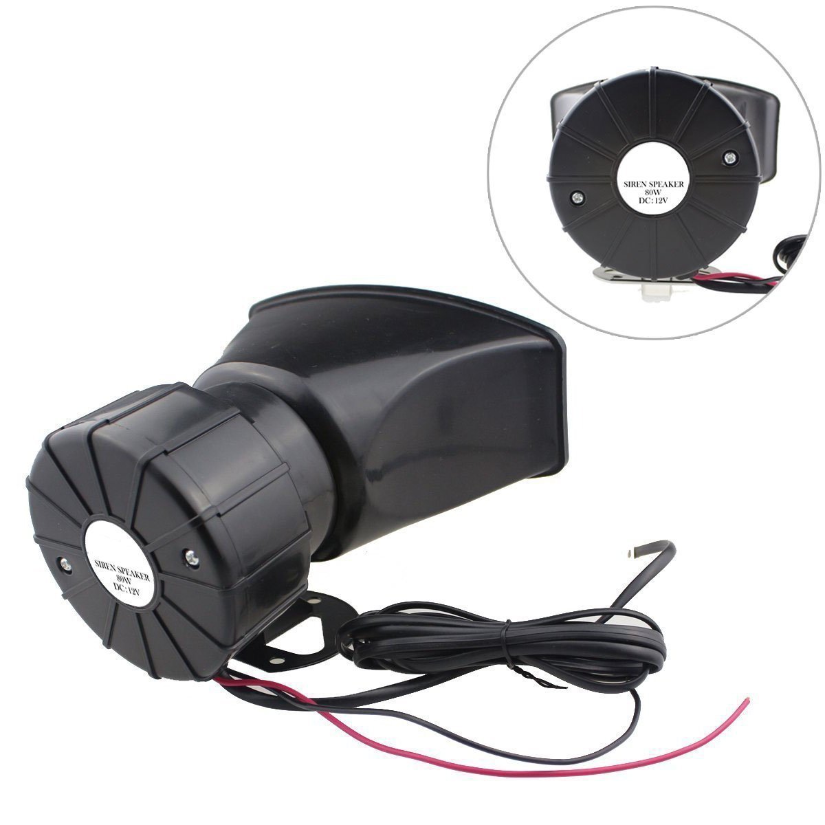 Yida 12V 80W 7 Tone Sound Auto Sirene Fahrzeug Horn mit Mic PA Lautsprechersystem Emergency Sound Amplifier Auto Siren Lautsprecher
