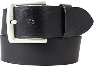BELTINGER Jeansgürtel aus Vollrindleder 4,5 cm | Leder-Gürtel für Herren 45mm | Breiter Herren-Gürtel aus echtem Leder