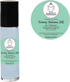 Compare to Aroma compatible with Tommy Bahama for Men Fragrance Body oil on 1/3 oz (9.86ml) size Roll-On Botlle