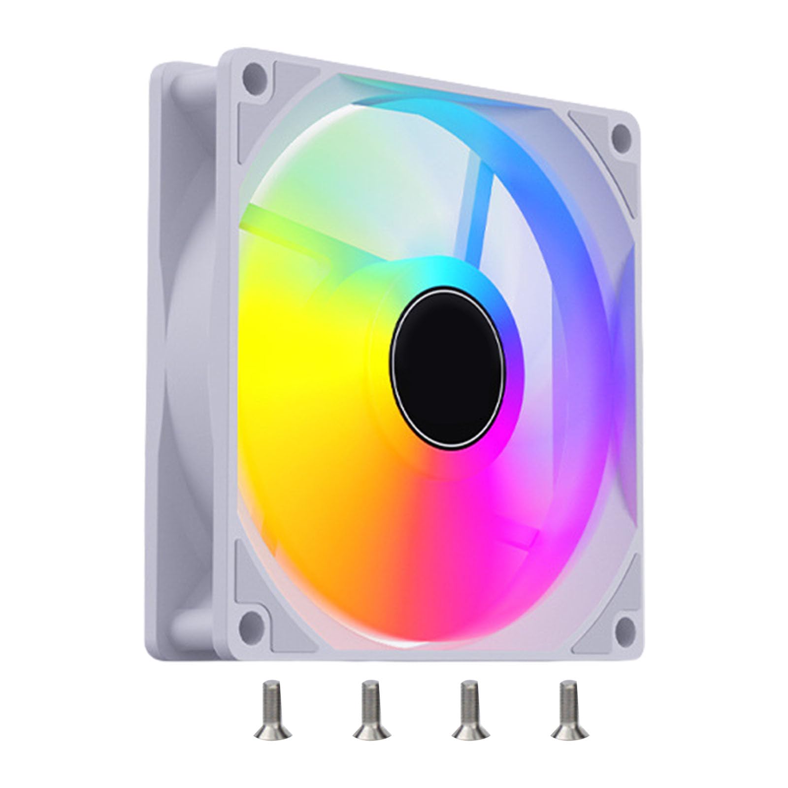 NOLOWY Cooling Fan 120mm Cooling Fan 1200RPM Computer Case Quiet Fan 12V CPU Cooling Fan with Light Provide Efficient Ventilation