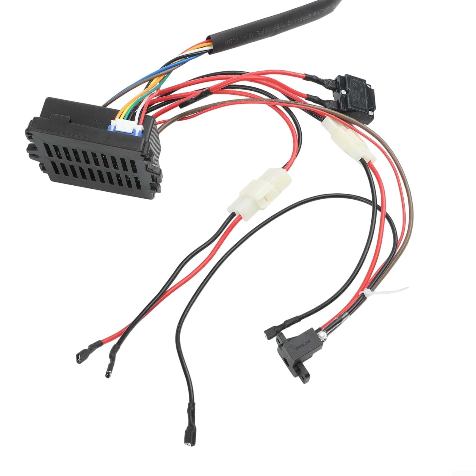 Weelye Elektroauto-Kabel- und Schalter-Empfänger-Set mit 2 4G-Fernbedienungen von Weelye unterstützt verschiedene elektronische Getriebe- und Schwenkmotoroptionen (RX23 12 V A)