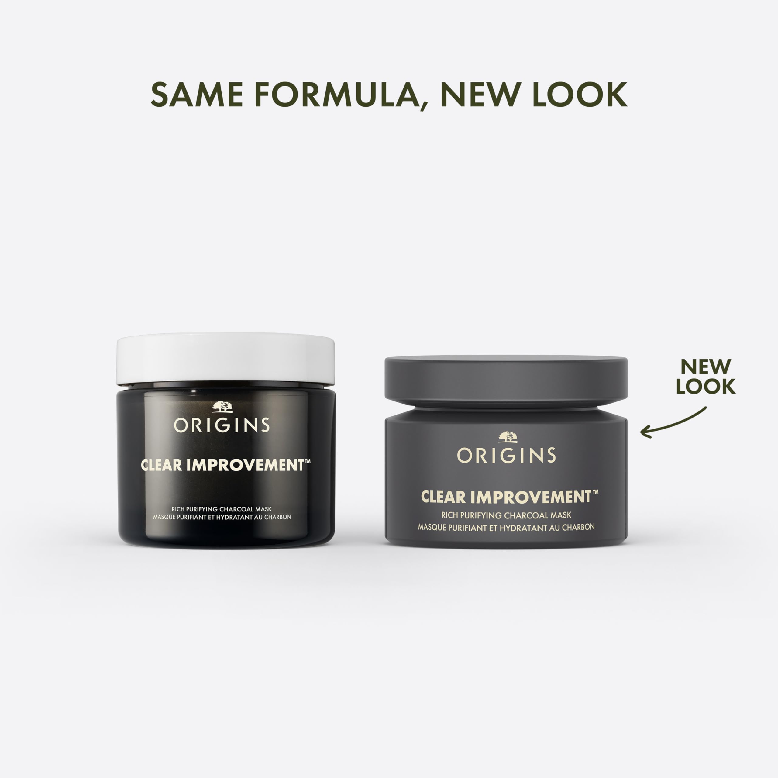 Origins Clear Improvement Rich Purifying Charcoal Face Mask | Purifies Dry Skin | With Bamboo Charcoal, Shea Butter & Clay, 2.5 Fl Oz