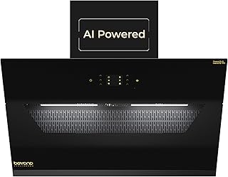 Beyond Appliances Elara 90cm Auto Clean Slant Kitchen Chimney | 1500 CMH Suction | Filterless | Smart AI, Motion Sensor &amp; ...