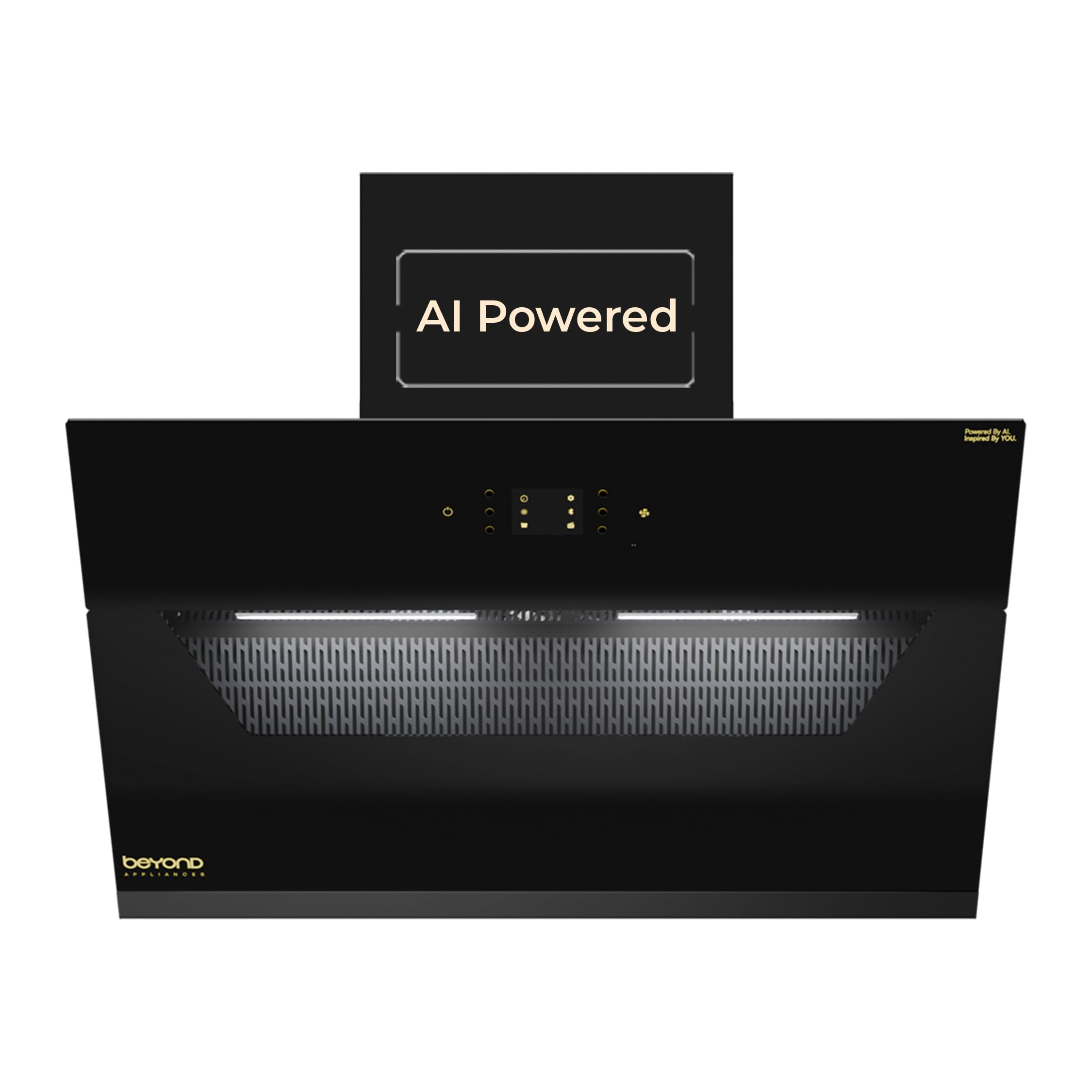 Beyond Appliances Elara 90cm Auto Clean Slant Kitchen Chimney | 1500 CMH Suction | Filterless | Smart AI Dashboard, Motion Sensor & Speakers | Touch Control | Radio | Whistle Counter | Black-image-35