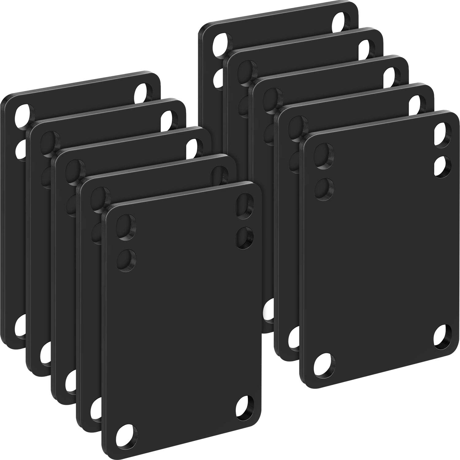 THE WHITE SHOP10 Pieces 3 mm Skateboard Riser Shock Pads Longboard Rise Pads Skateboard Shock Pads Soft Longboard Shockpads