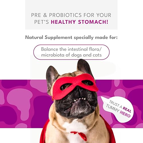 Miniatura 2 de Biobiotics Suplemento de apoyo digestivo para gatos y perros, sabor a pollo y hierbas, 30 sobres para el bienestar digestivo