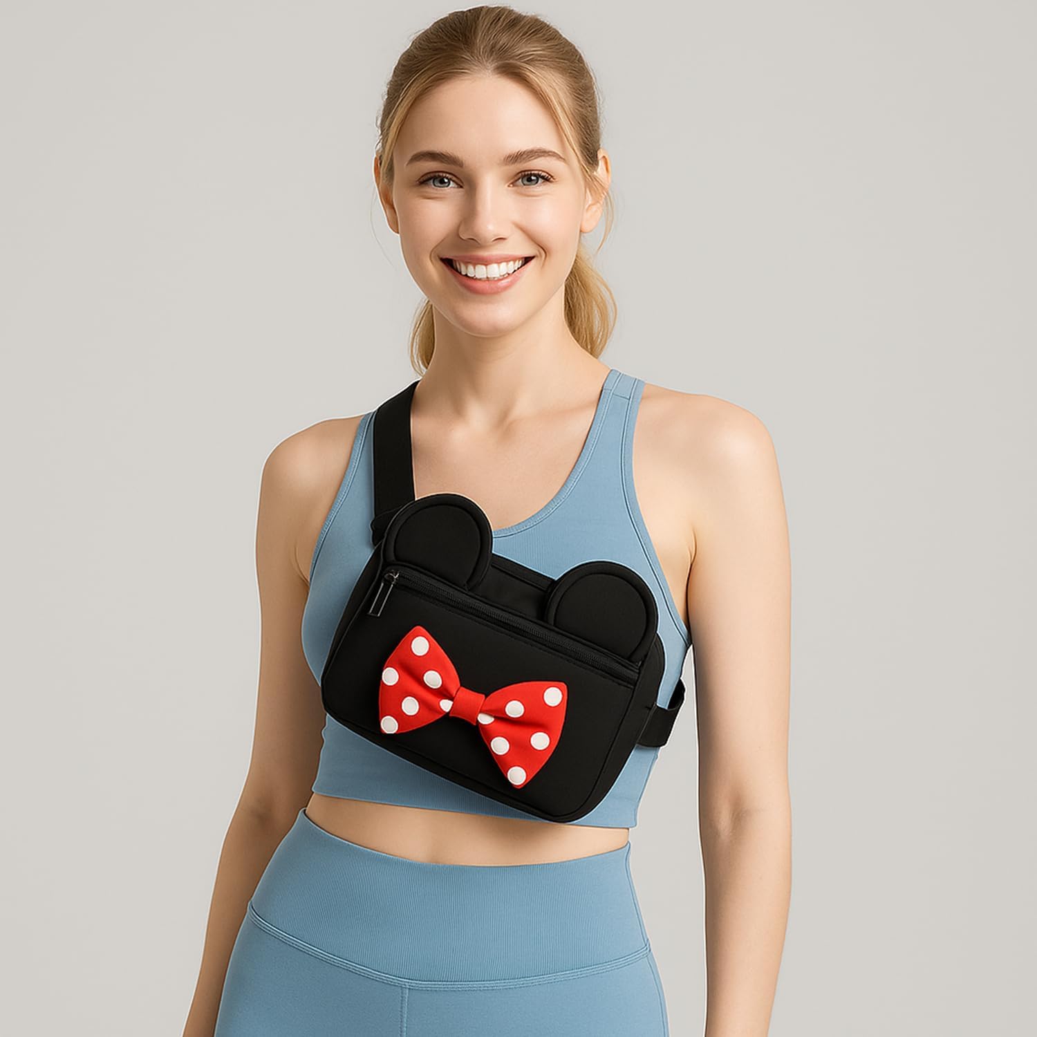 Cute Fanny Packs for Women Cross Body Purse Small Funny Shoulder Waist Bag Cartoon Teen Girls Fanny Pack Designer Belt Bum Bag Mini Little Kid Travel Disneyland Fanny Pack - Image 2