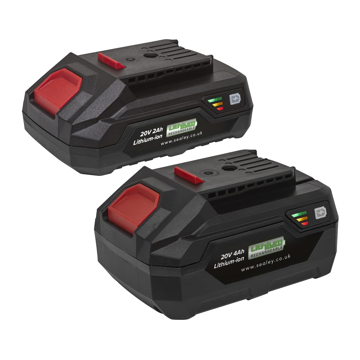 Sealey BK24 20V 2Ah & 4Ah Lithium-ion Power Tool Battery Pack for SV20 Series