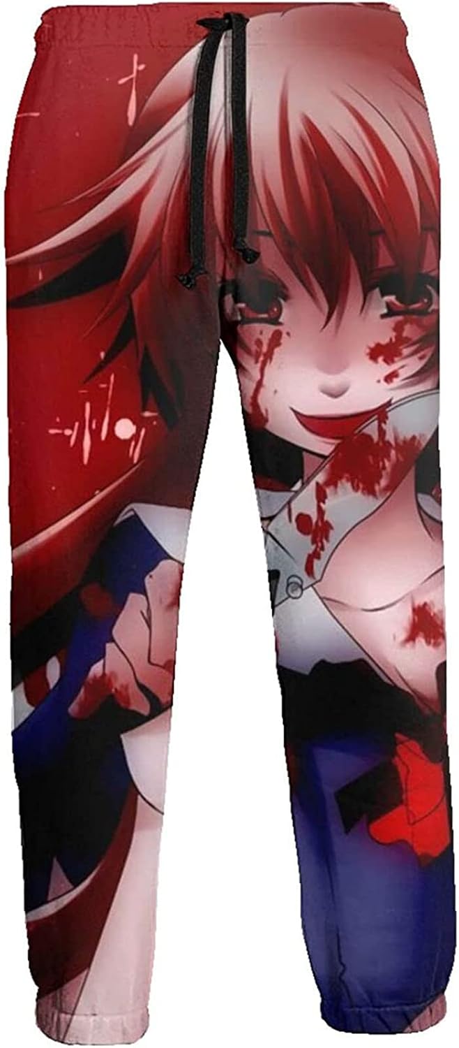 ISaikoy Future Diary Anime Pants Gasai Yuno Trousers Gym Joggers Drawstring Cosplay Sports Sweatpants