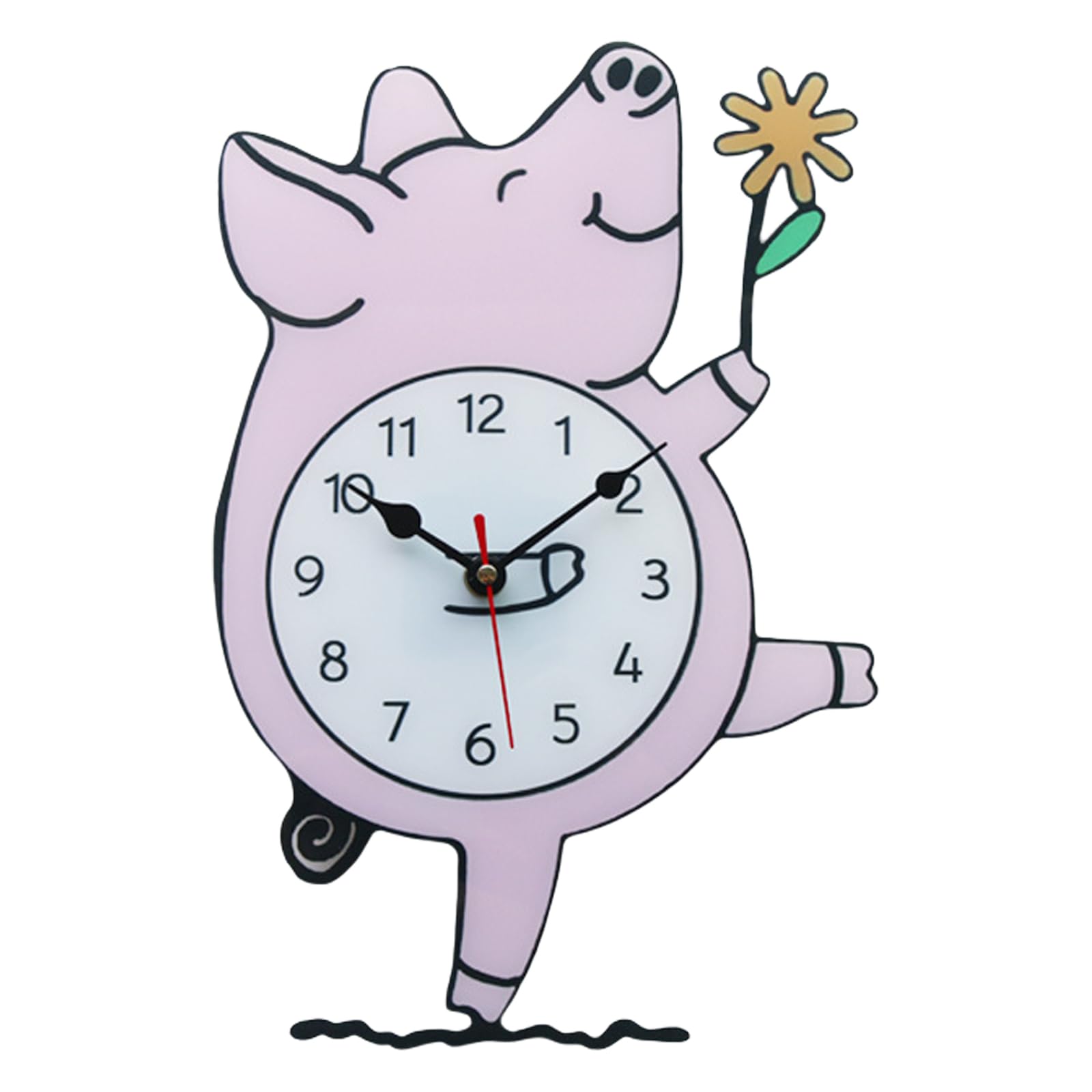 Horloge cochon acrylique cadeau parfait pour décoration chambre