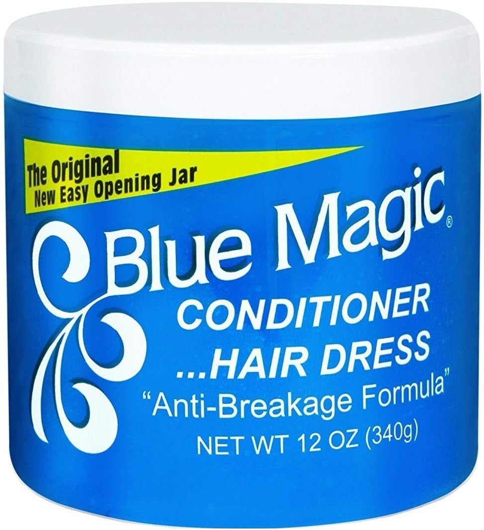 Blue Magic Conditioner Hairdress 12 Ounce Jar (354ml) (2 Pack)