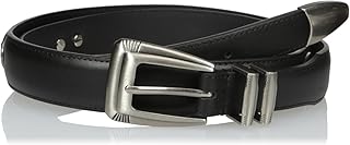 NCAA Auburn Tigers Black Tip Leather Concho Belt, 44