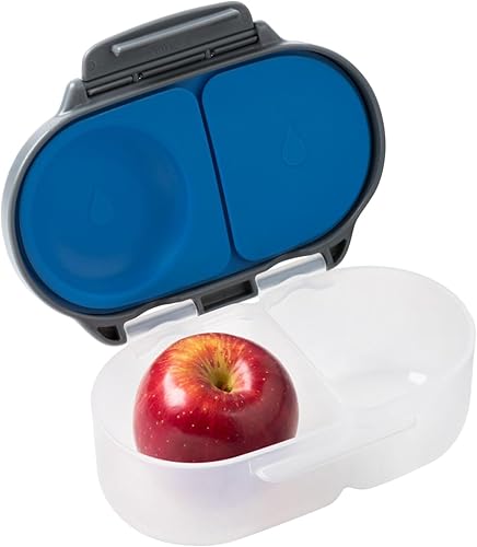 Miniatura 9 de b.box Caja de aperitivos para niños y niños pequeños contenedores de aperitivos de 2 compartimentos, mini caja bento, lonchera. A prueba de fugas,