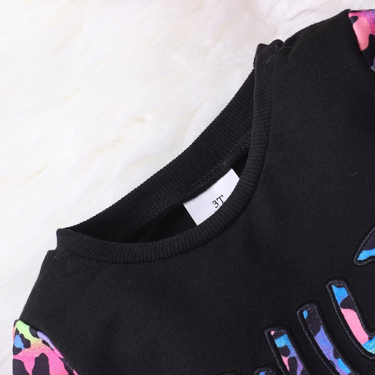 Girls Fall Winter Outfits Cartoon Animal Long Sleeve Crewneck Sweatshirt Top+Sweatpant 2 Piece Clothing Set 3-9T - Image 5