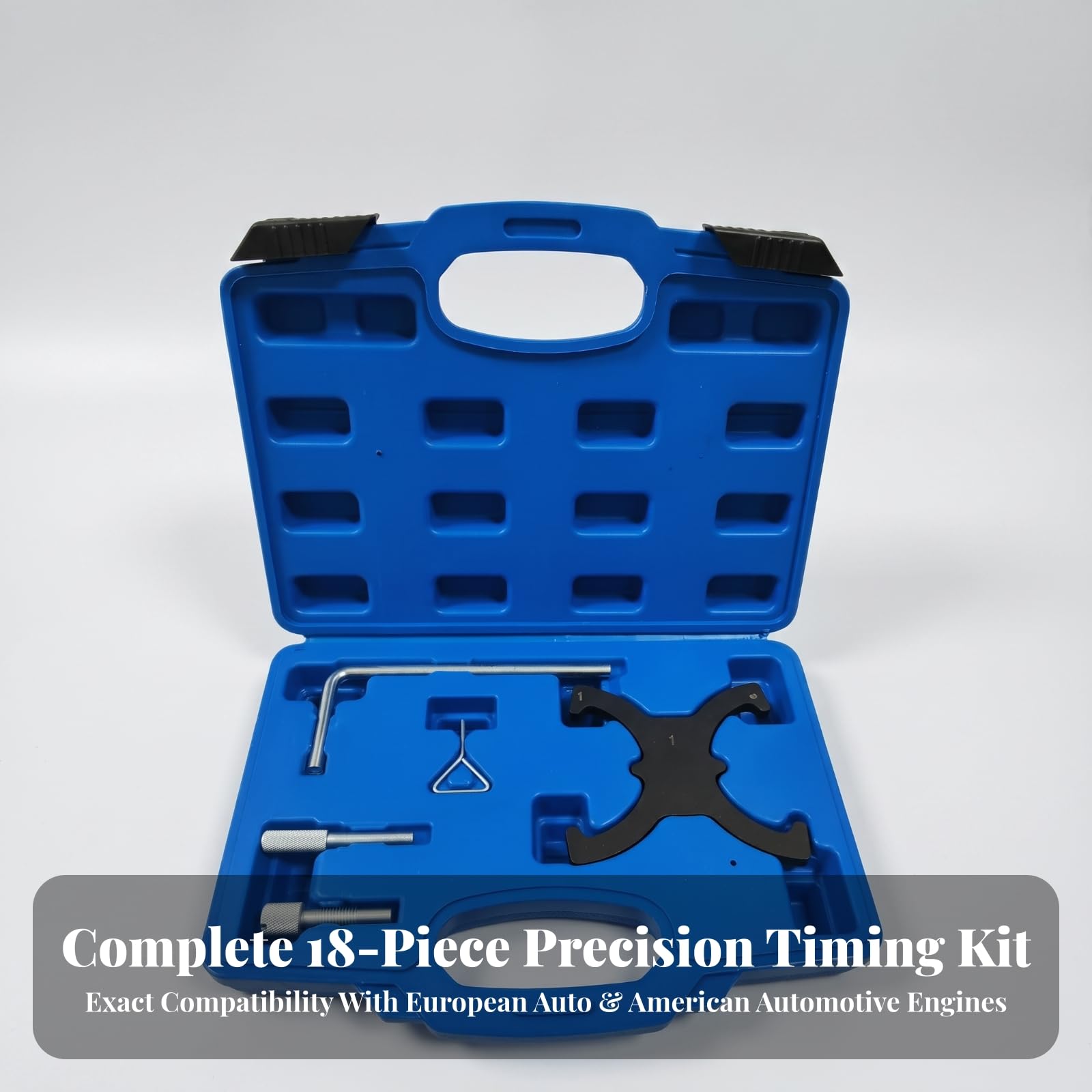 Kit Calage Moteur en Acier au Carbone pour Distribution Automobile Accessoires Verrouillage pour Mécaniciens Professionnels Atelier Entrien Réparation Voiture