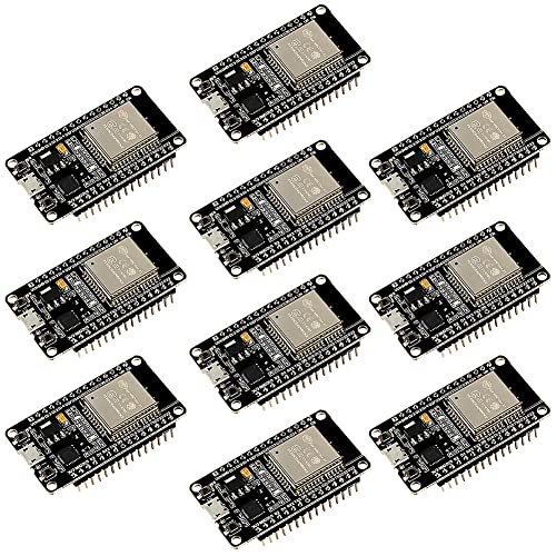 Image of AITRIP 10PCS ESP32S ESP32 ESP-WROOM-32 Development Board 2.4GHz Dual-Core WiFi +Bluetooth 2 Function Microcontroller for Arduino