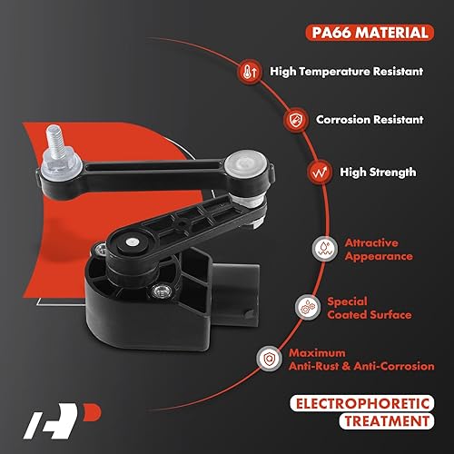 Miniatura 4 de A-Premium Sensor de nivel de altura de conducción compatible con Audi Q7 2007-2014 y Porsche Cayenne 2003-2006/2008-2010 y Volkswagen Touareg,