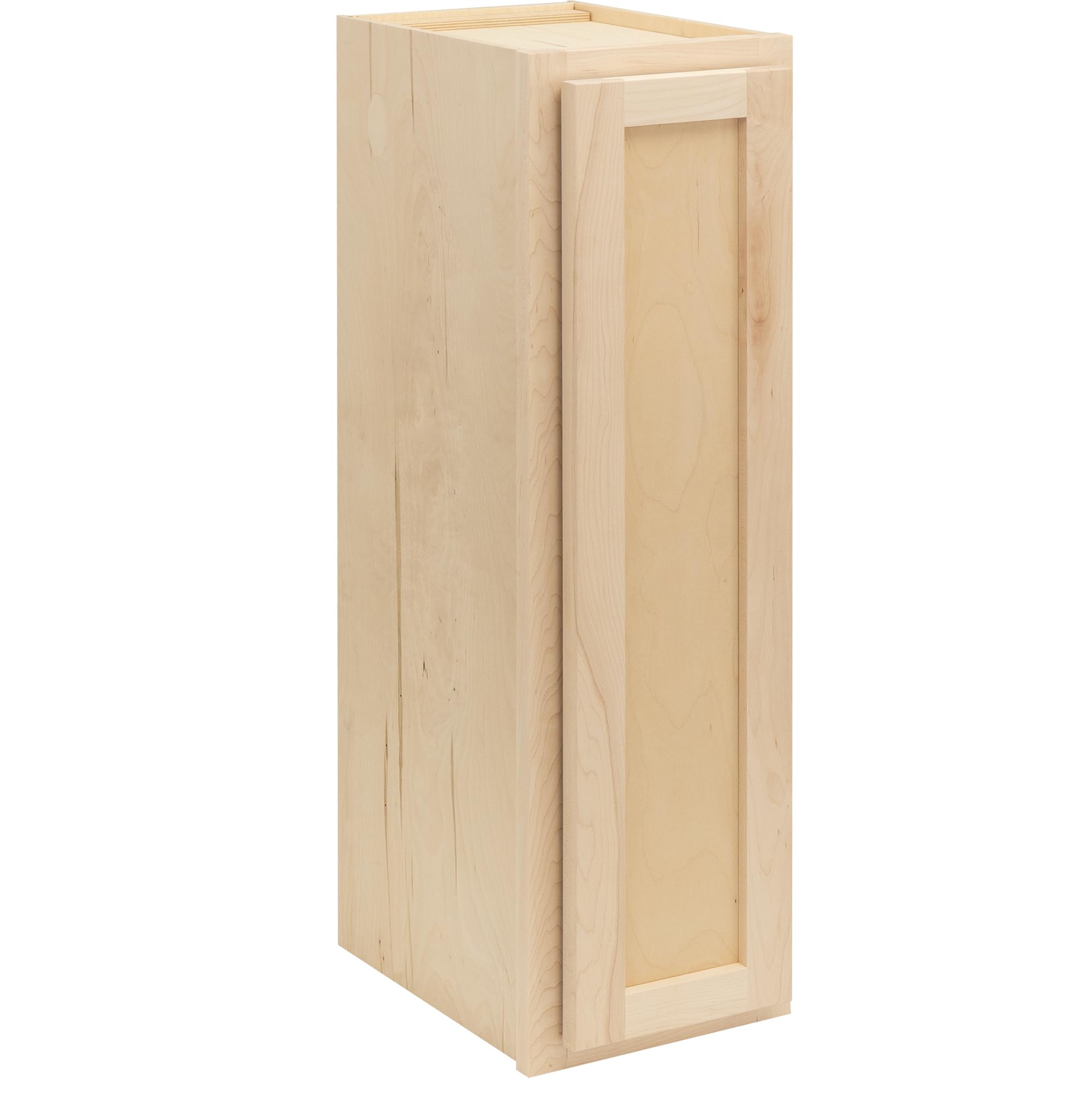 Quicklock RTA 30 inch tall wall kitchen cabinet, raw maple