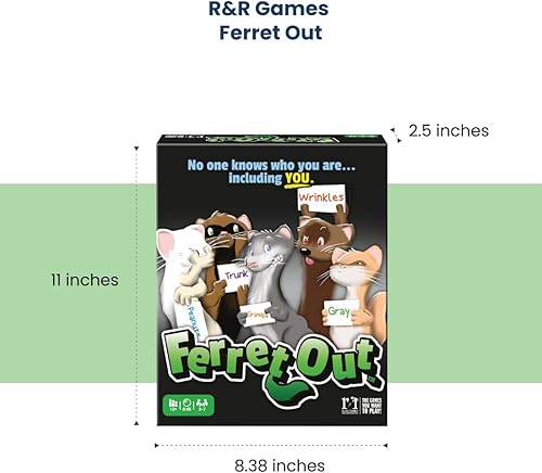 Miniatura 2 de R&R Games Hurón hacia fuera, juego de cartas familiar, ideal para adultos y niños