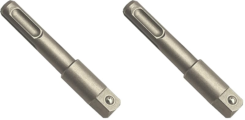 Adaptador SDS Plus para Soquete com Encaixe Quadrado de 12,7 mm IVY Classic 44782, 7,6 cm, Kit com 2 peças