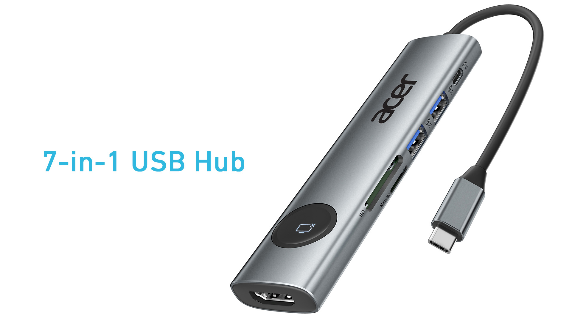 Amazon.com: Acer USB C to HDMI Multiport Adapter, 7 in 1 USB-C Hub