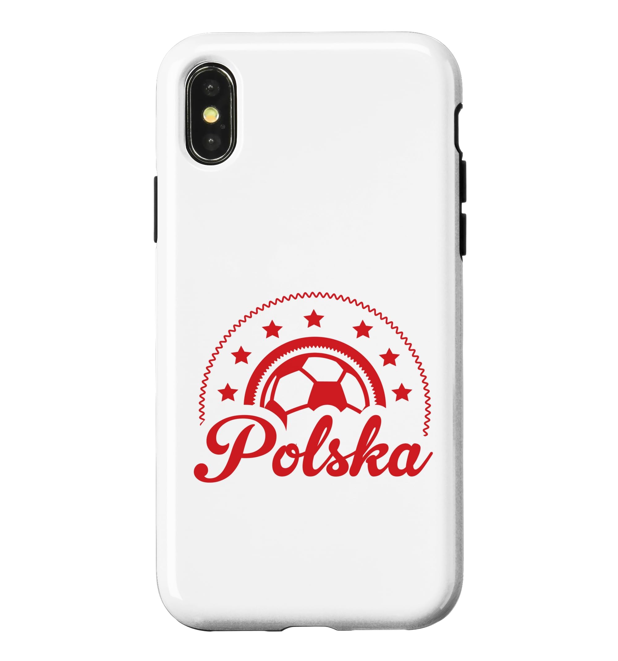 Poland Star World Cup Football Outline Case for iPhone X/XS