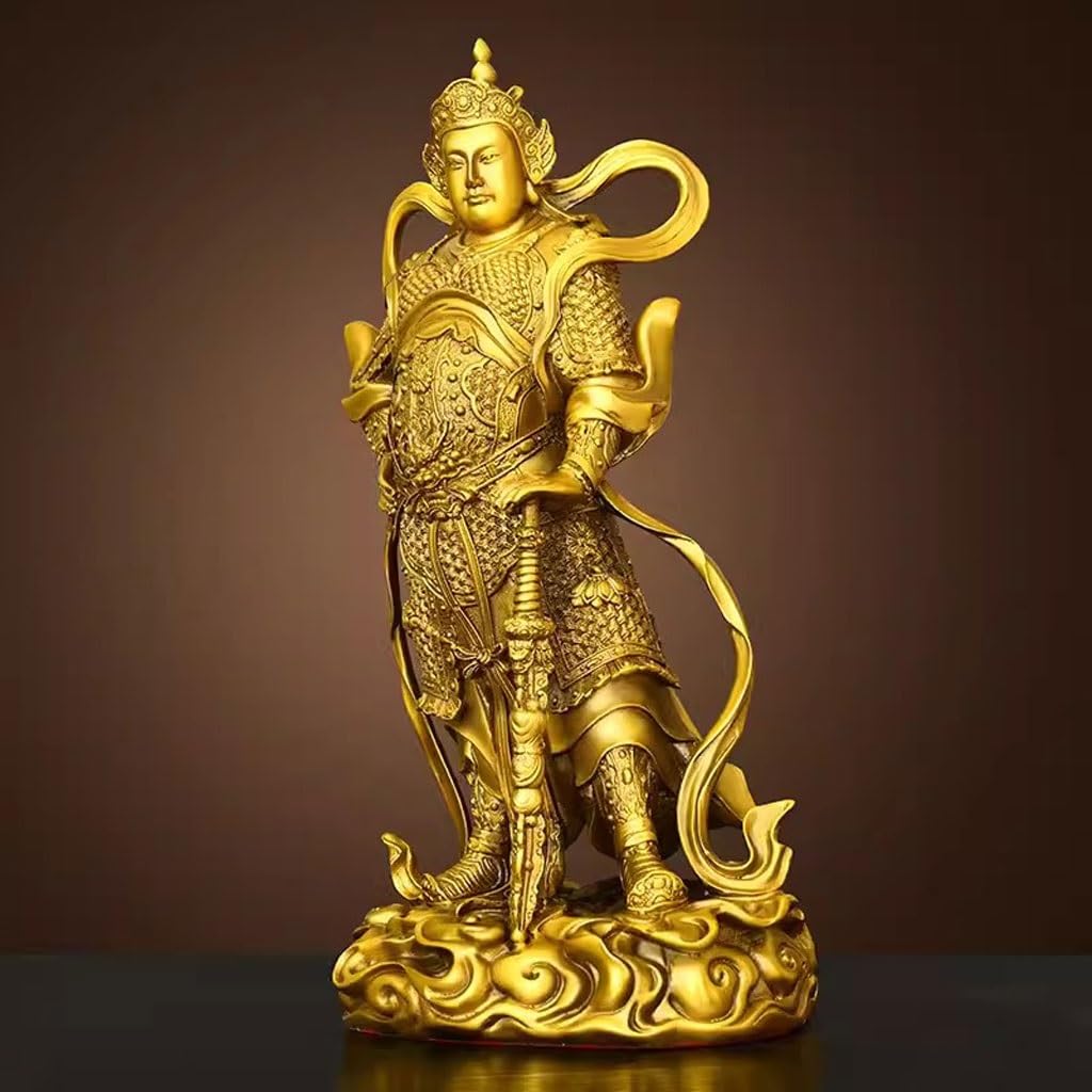 Posąg Buddy do wnętrz Mosiądz Skanda Bodhisattwa Budda Ozdoby Biuro Dom Worship Zen Rzemiosło Ozdoby Medytująca Statua Buddy Rzeźba