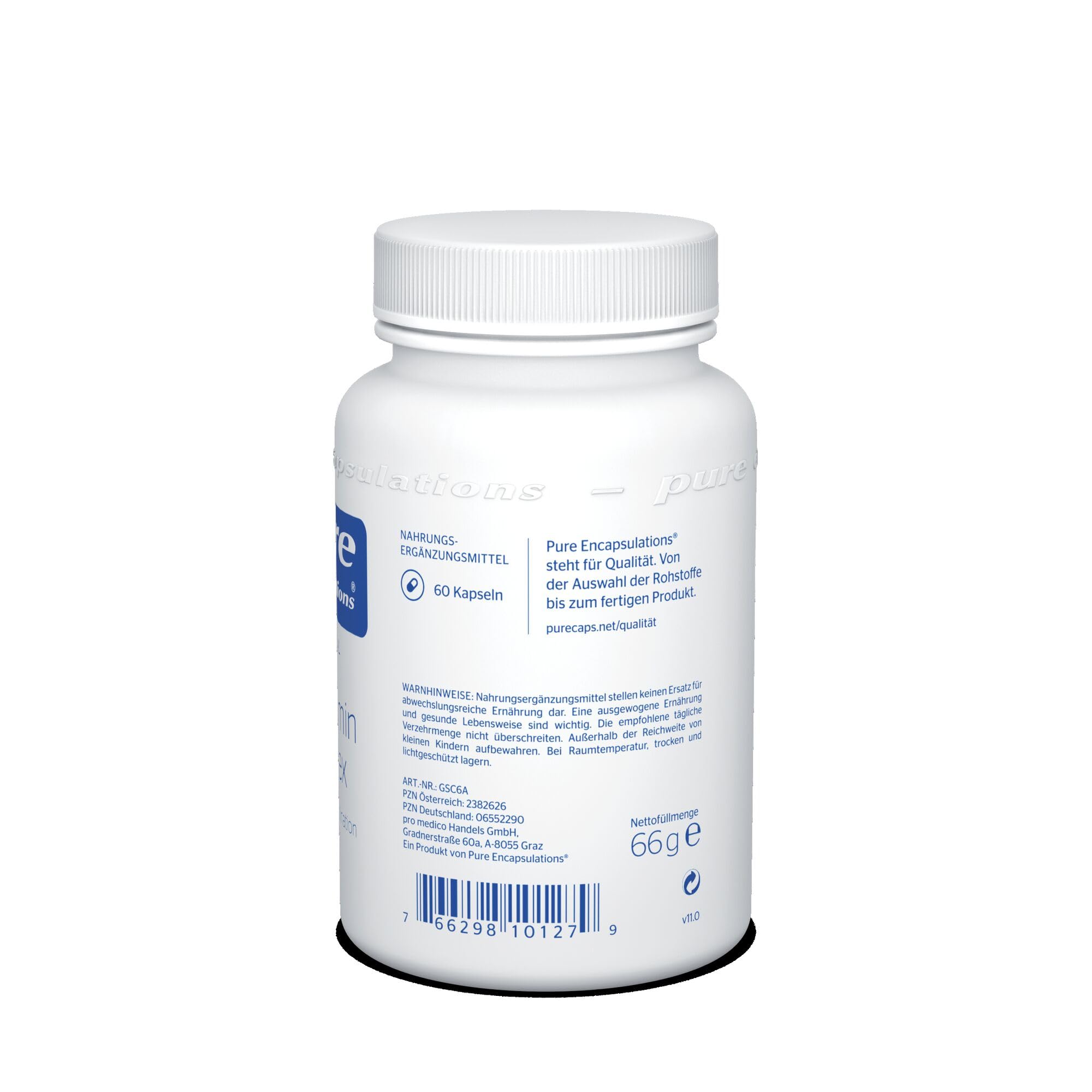 Pure Encapsulations - Glucosamin Complex - Mit Mangan für Knochen und Bindegewebe - 60 Kapseln