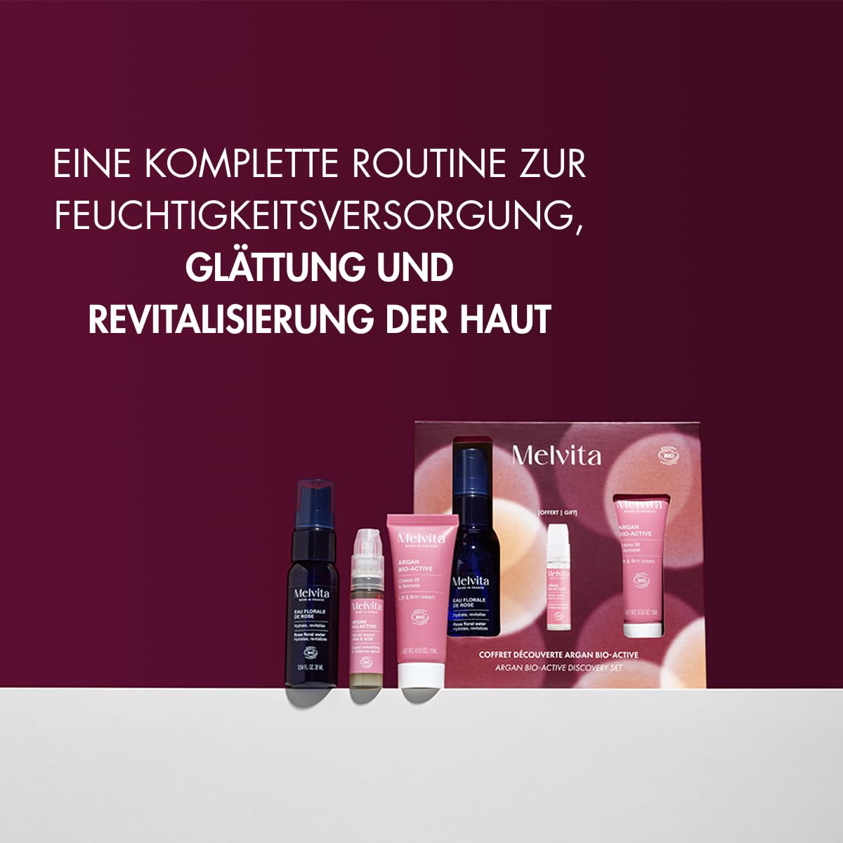 Melvita - Geschenkset Argan Active - Serum & Straffungscreme
