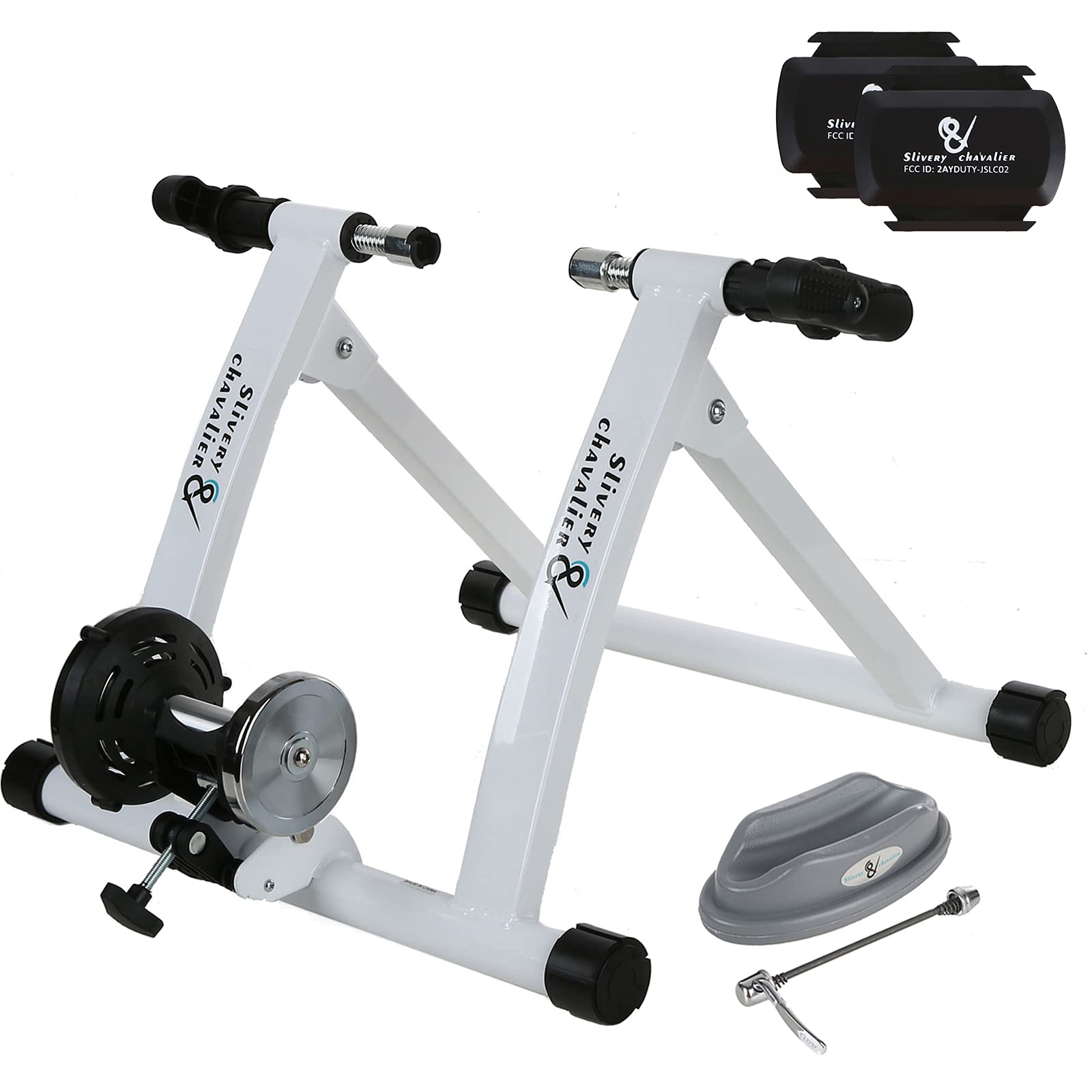 Smart Bike Resistance Trainer Stand for Indoor Riding with Power and Cadence Dual Mode Sensors, Compatible with Onelap, Zwift, and Bluetooth 4.0