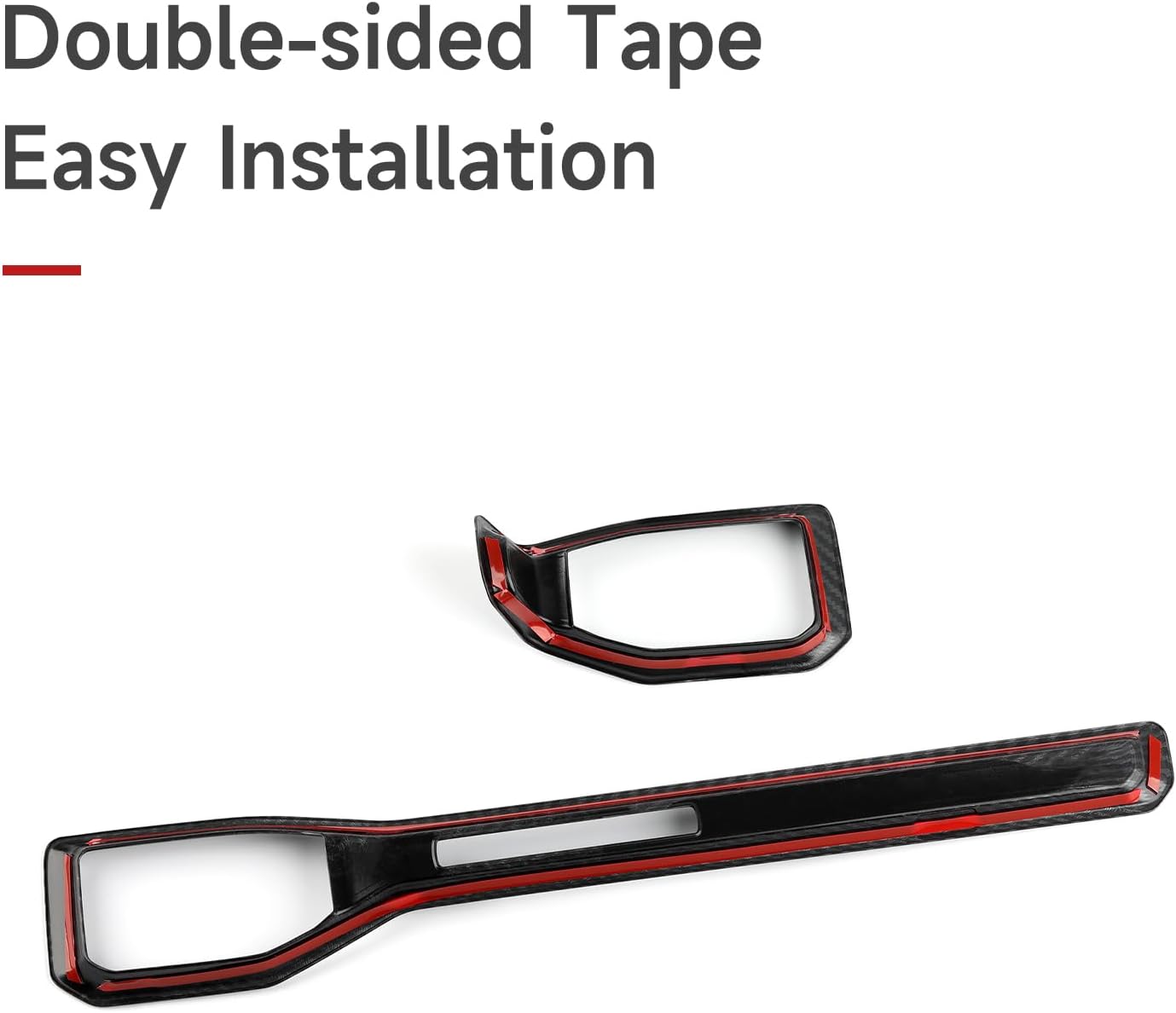 Youtaiche ABS Interior Dashboard Air Vent AC Outlet Cover Trim for 2024 2025 2026 Ford Mustang Accessories (Carbon Fiber Grain)