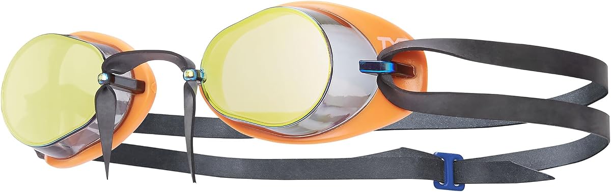Gafas Socket Rockets 2.0 - Gafas de carreras suecas de perfil bajo para adultos | Marco sueco de perfil bajo | Lentes de visión periférica amplia | Juntas de caucho plástico antifugas | Puente de nariz ajustable
