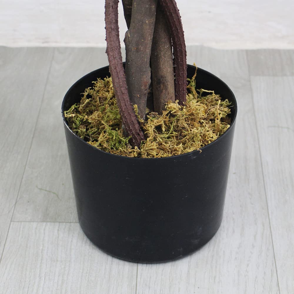 Decovego Erable Plante Arbre Artificielle Artificiel Plastique 120cm avec Bois Véritable Domaine Interne