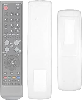 ARTIBETTER Controle remoto de TV, 3 peças, capa de silicone para controle remoto, capa protetora transparente para controle remoto (Televisão e ar condicionado) Controle remoto de TV