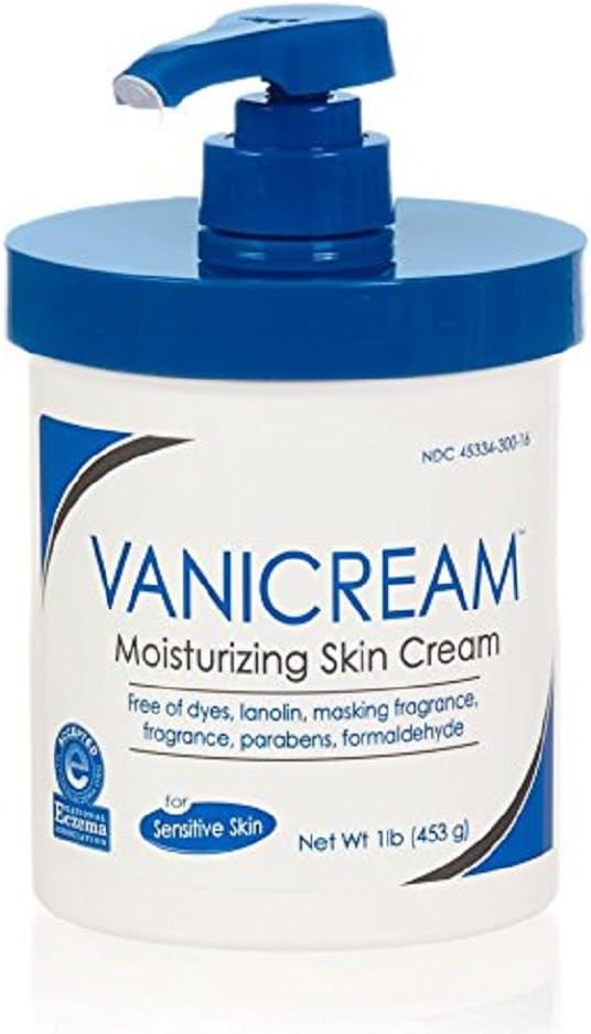 Vanicream Skin Cream With Pump Dispenser 16 oz (Pack of 3)