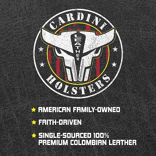 Cardini Leather Usa - Left Handed Brown Ultra Soft Leather Iwb Holster Ccw With Clip - For S&W Bodyguard 38 Special,M&P 340, Taurus 85 - And Other Snub Nose Revolvers #TOP4
