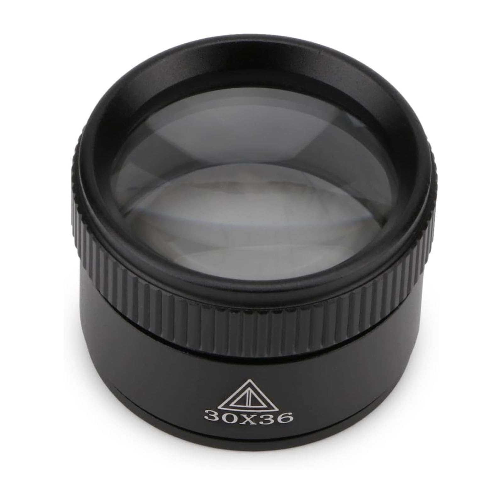 30X Portable Handheld Magnifier Optics Lens Loupes Magnifiers Dome Magnifying Glass for Jewelry Scope Stamps Seniors Reading Newspapers Crafts Watch Repair (30X 36MM)