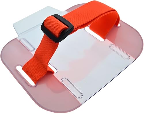 Miniatura 9 de Specialist ID - Paquete de 2 brazaletes de neón brillante de alta visibilidad, carga superior segura con banda elástica ajustable, bandas de brazo