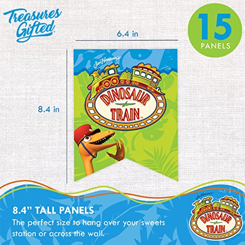 Treasures Gifted Dinosaur Train Birthday Banner - Dinosaur Train Happy Birthday Banner - Dinosaur Train Birthday Party Supplies - Dinosaur Train Party Decorations For Walls & Entryways #TOP1