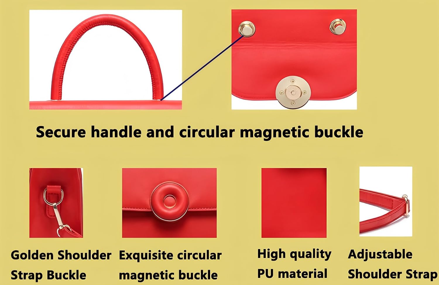 Mini Crossbody Bag for Women, Cute Mini Purse, Ladies Small Top Handle Satchel, Trendy Daily Clutch PU Leather