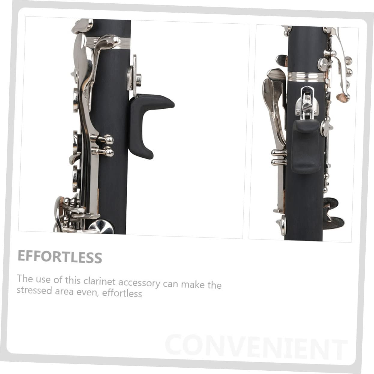 Pack De 4 Cojines De Gel Para Pulgar De Clarinete/saxofón - Soporte Ergonómico, Silicona Suave, Alivia La Presión Al Tocar