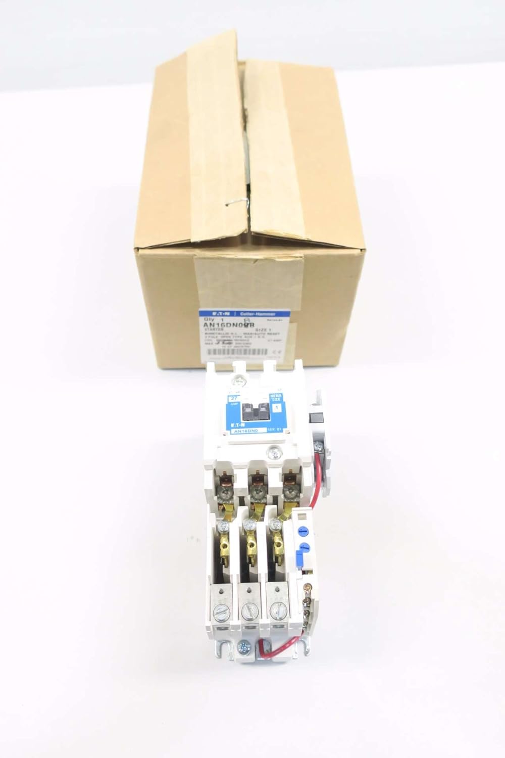 CUTLER HAMMER AN16DN0AB 120V-AC 10HP 27A AMP Size 1 Motor Starter D558858