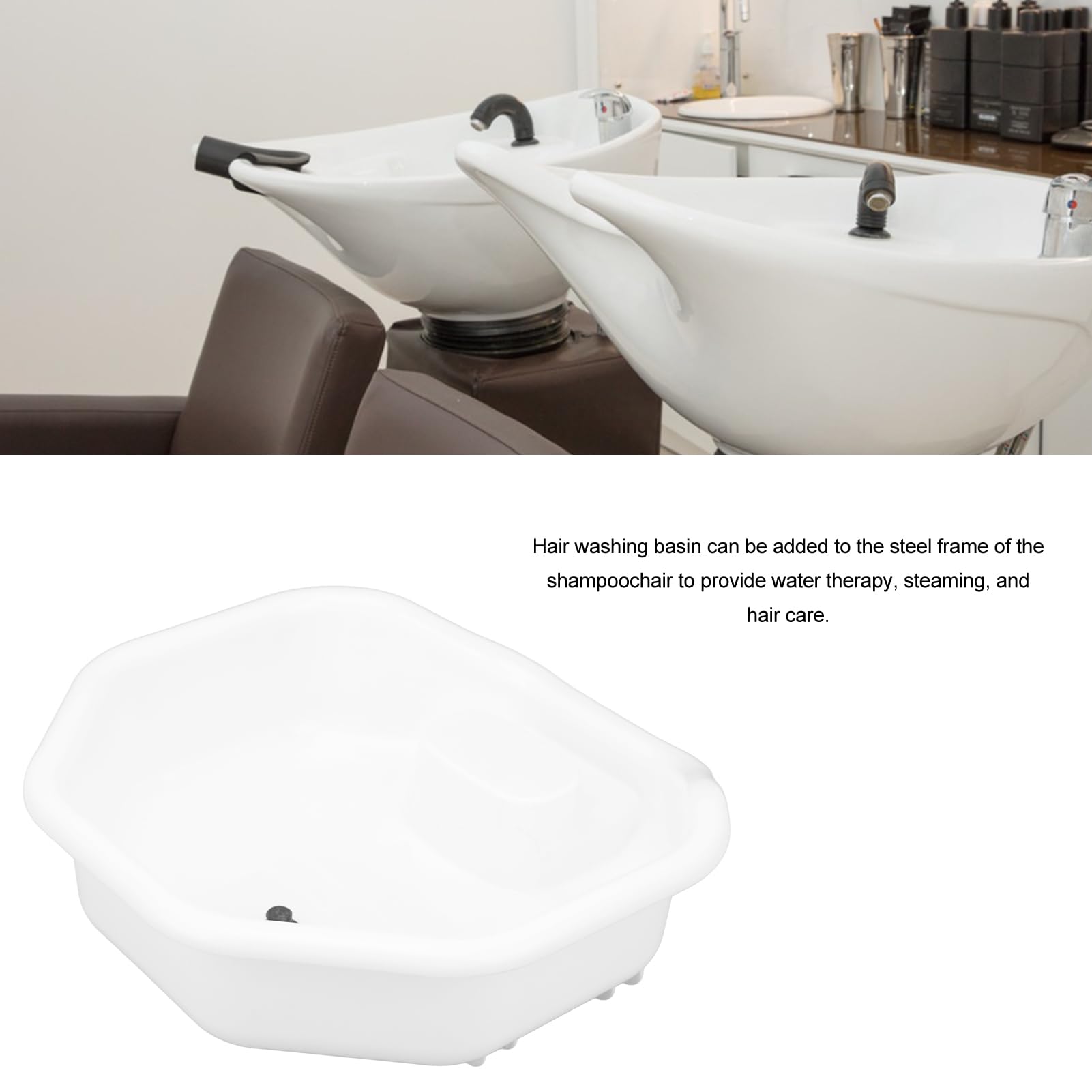 5 x Haarwaschbecken, ergonomische Kopfstütze, Shampoo-Schüssel, thailändisches Shampoo-Bett, spezielle Pflegespüle für Salon, Shampoo, Stuhl