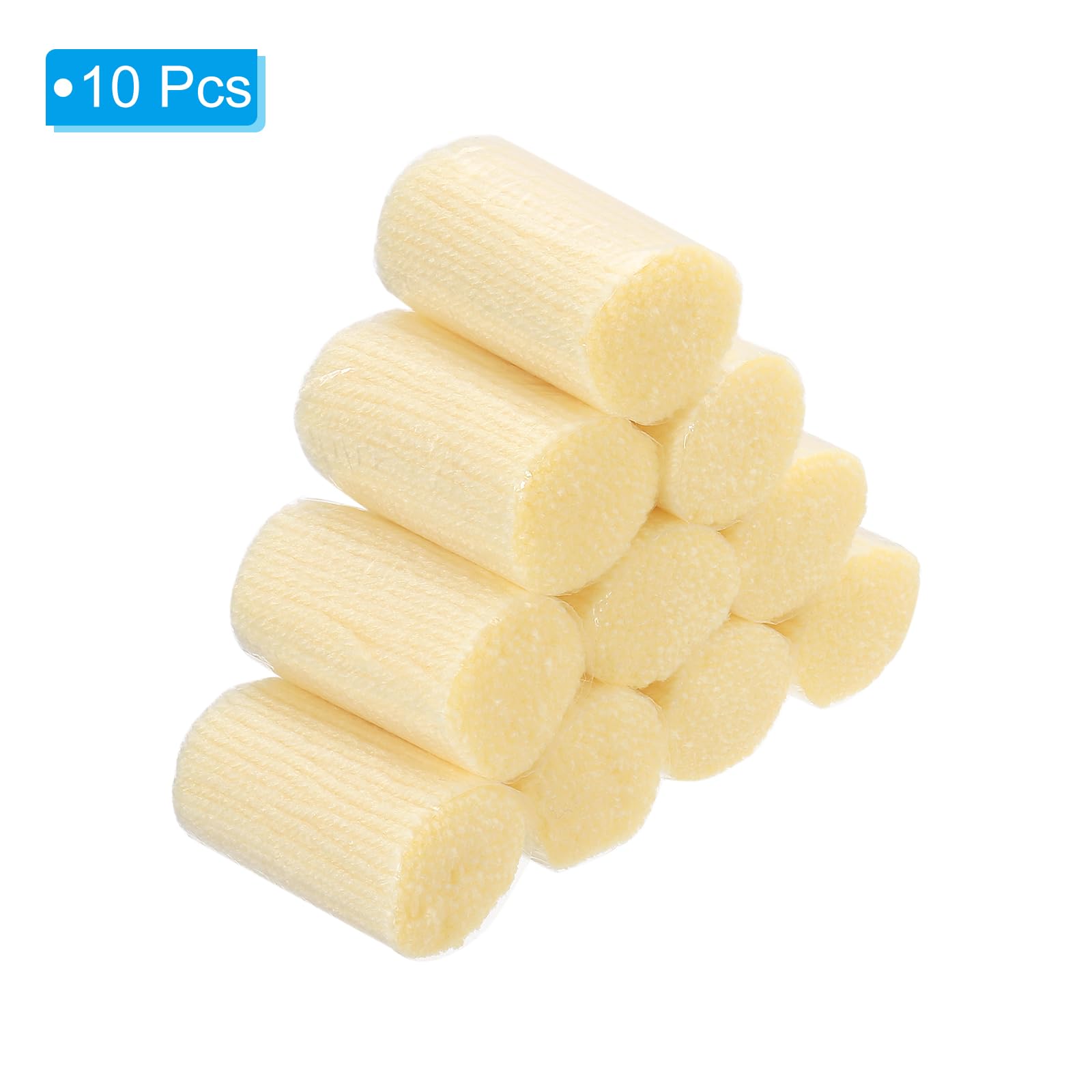 Patikil 10 Rolls Latch Hook Yarn Kit, Precut Yarn for Hook Rugs Adults Beginners Tapestry DIY Craft, Light Yellow - Image 3